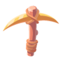 Copper Pickaxe Sticker